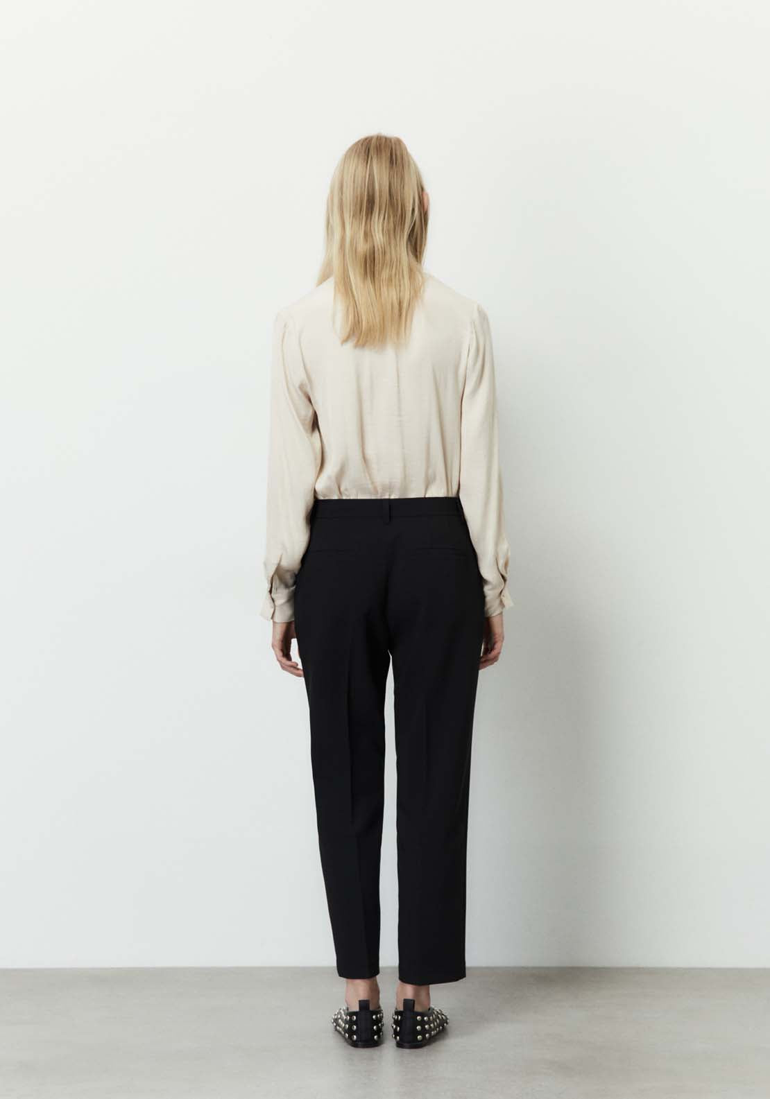 Sfera Plain loose-fit blouse - Camel 4 Shaws Department Stores