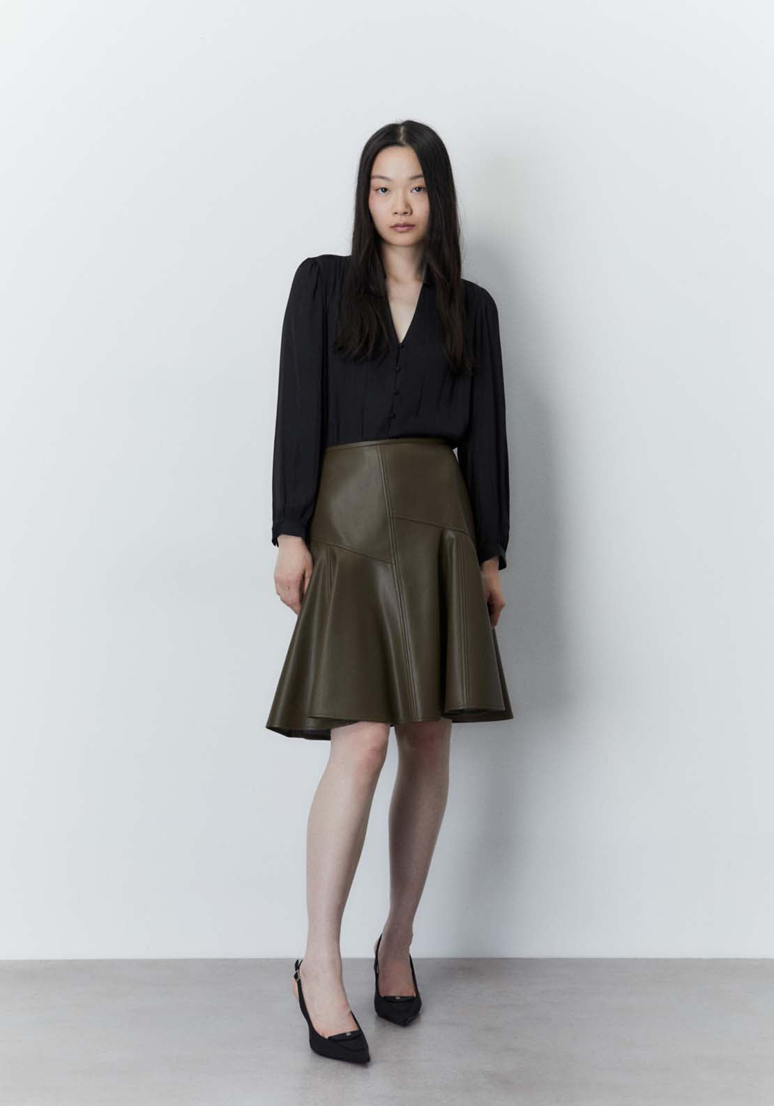 Sfera Buttons blouse - Black 2 Shaws Department Stores