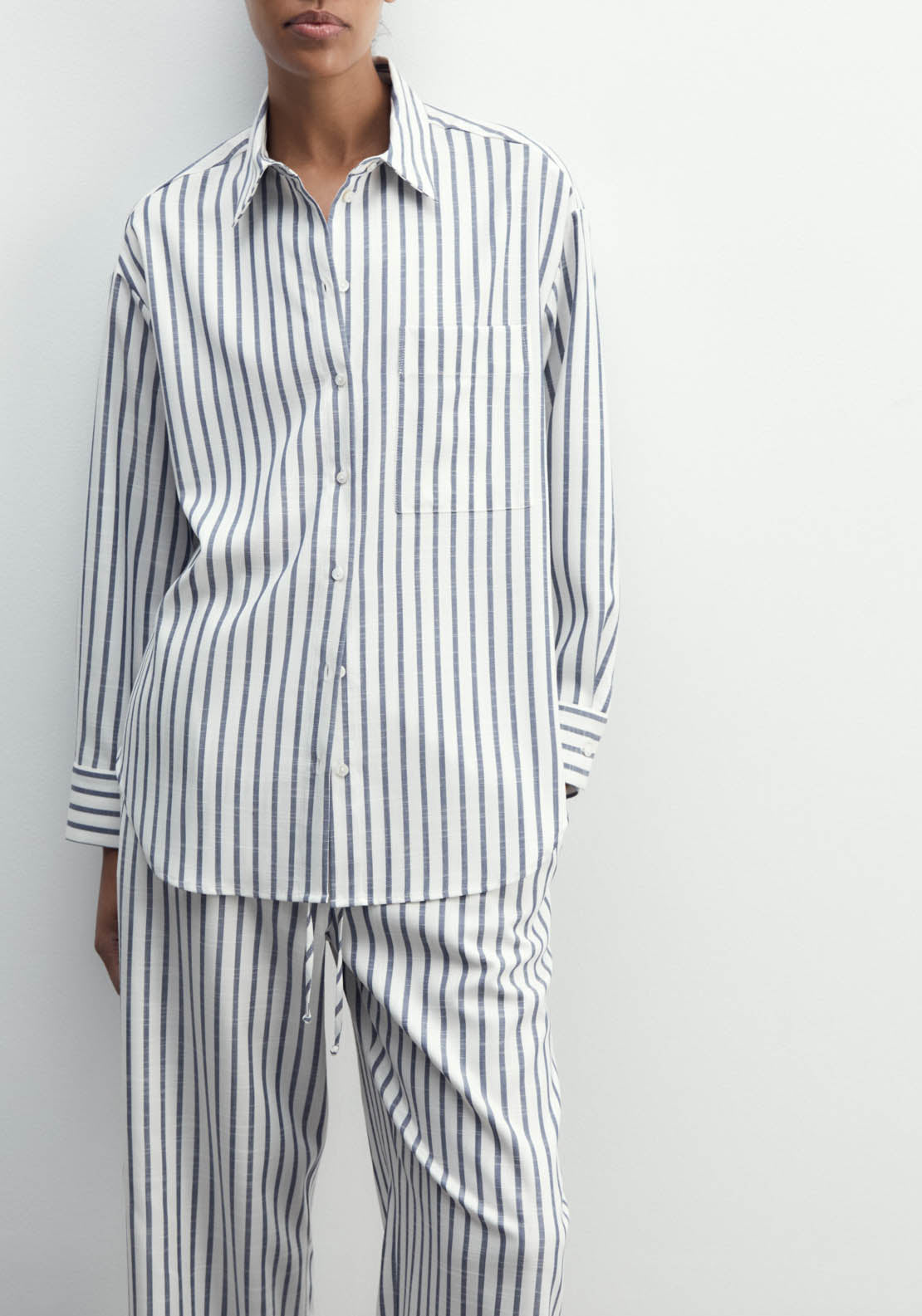 Sfera Striped Shirt - Navy 2 Shaws Department Stores