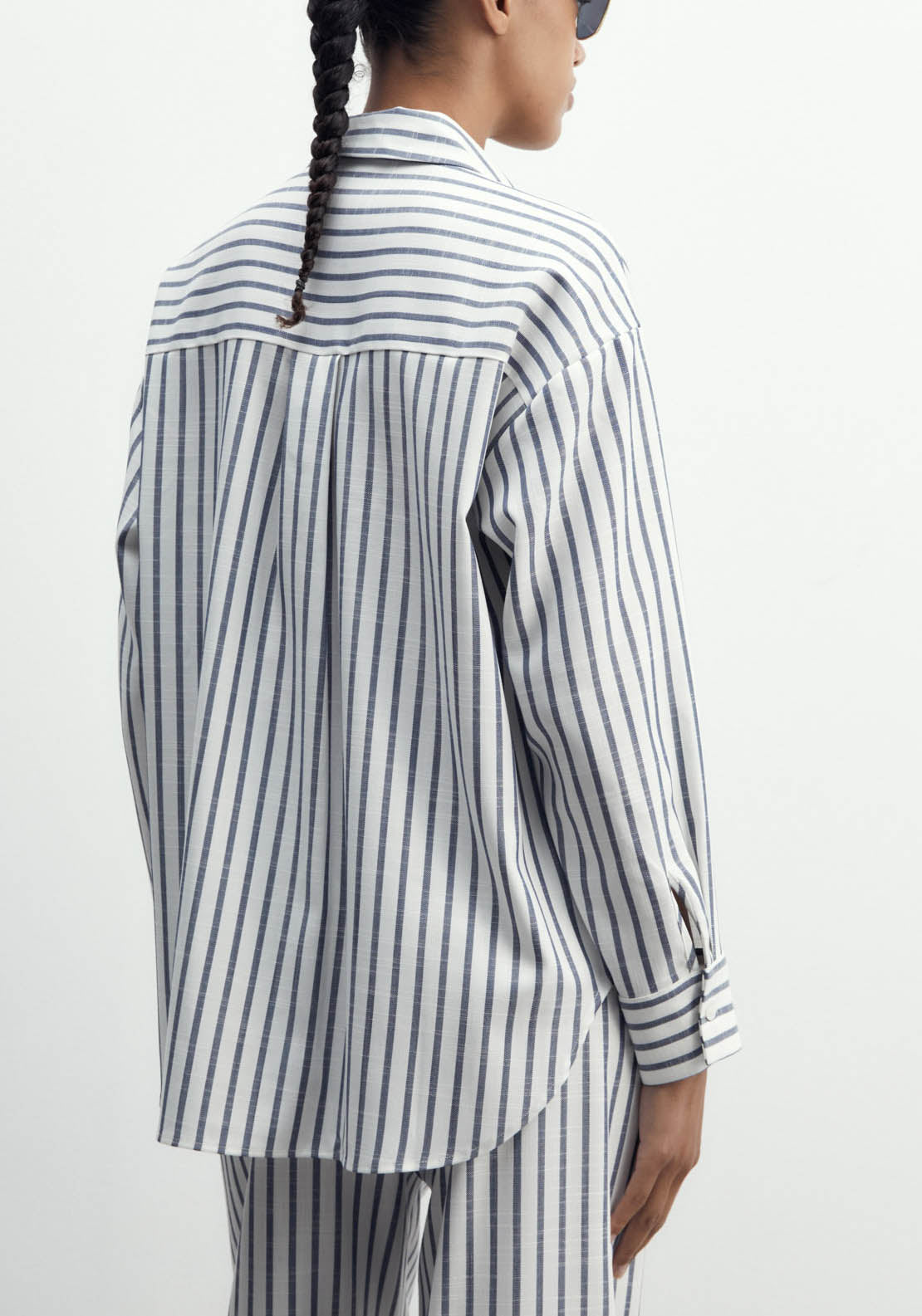 Sfera Striped Shirt - Navy 5 Shaws Department Stores