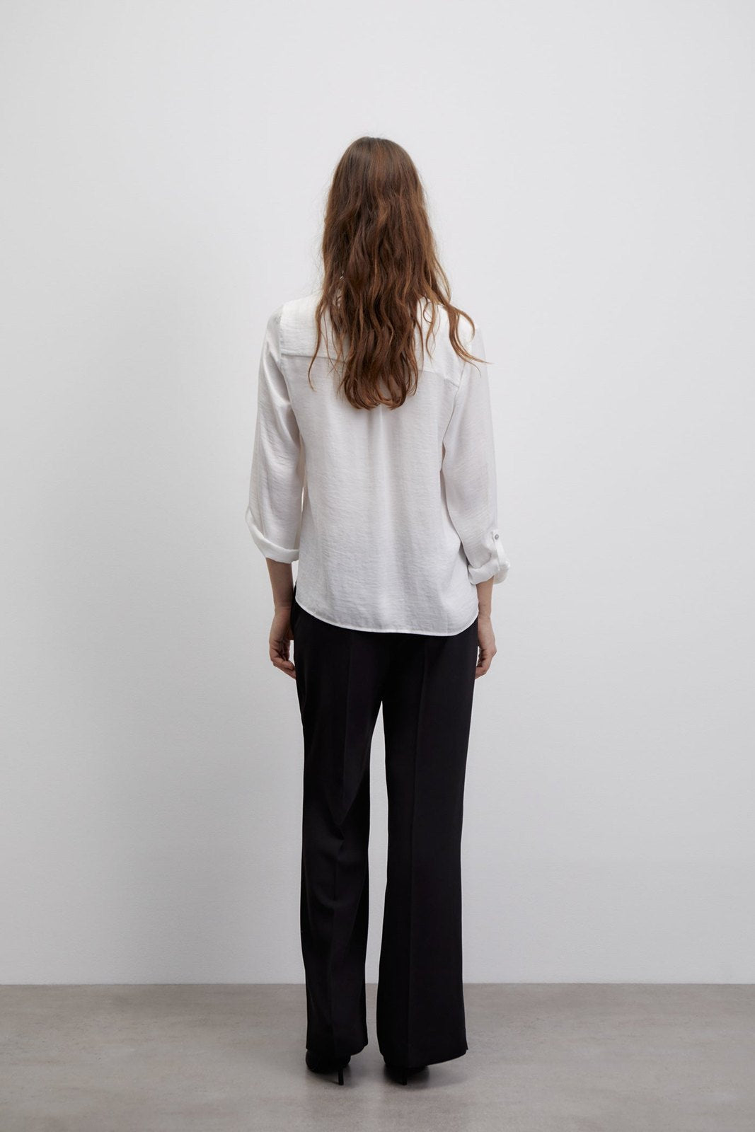 Sfera Buttons loose-fit blouse - White 5 Shaws Department Stores