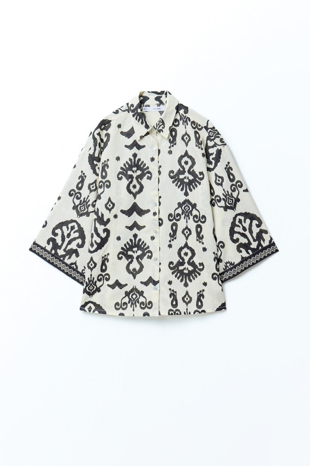 Sfera Printed shirt - Black 6 Shaws Department Stores