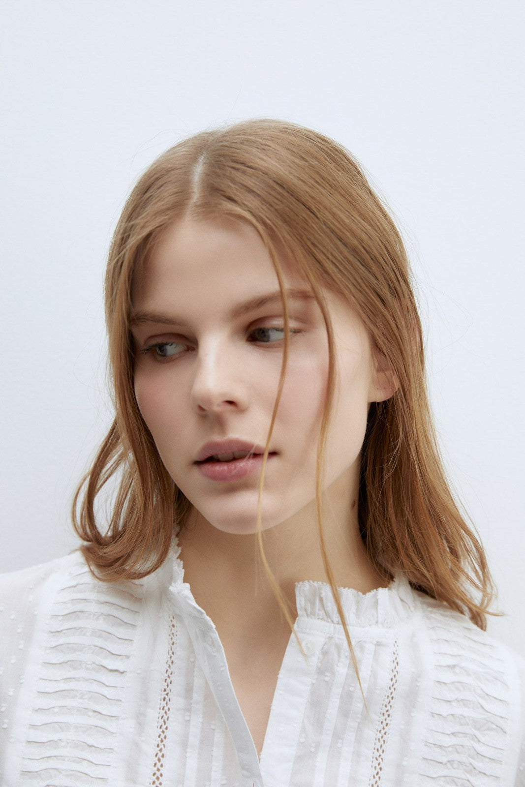 Sfera Lace plumetis shirt - White 6 Shaws Department Stores