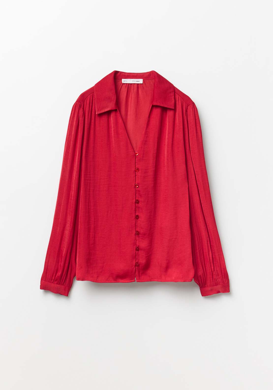 Buttons Blouse - Red