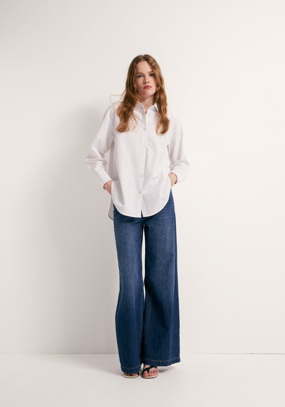 Basic Point Collar Shirt - White
