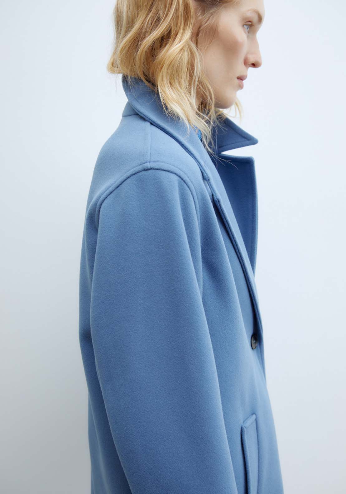 Sfera Single Breasted Coat - Royal 5 Shaws Department Stores