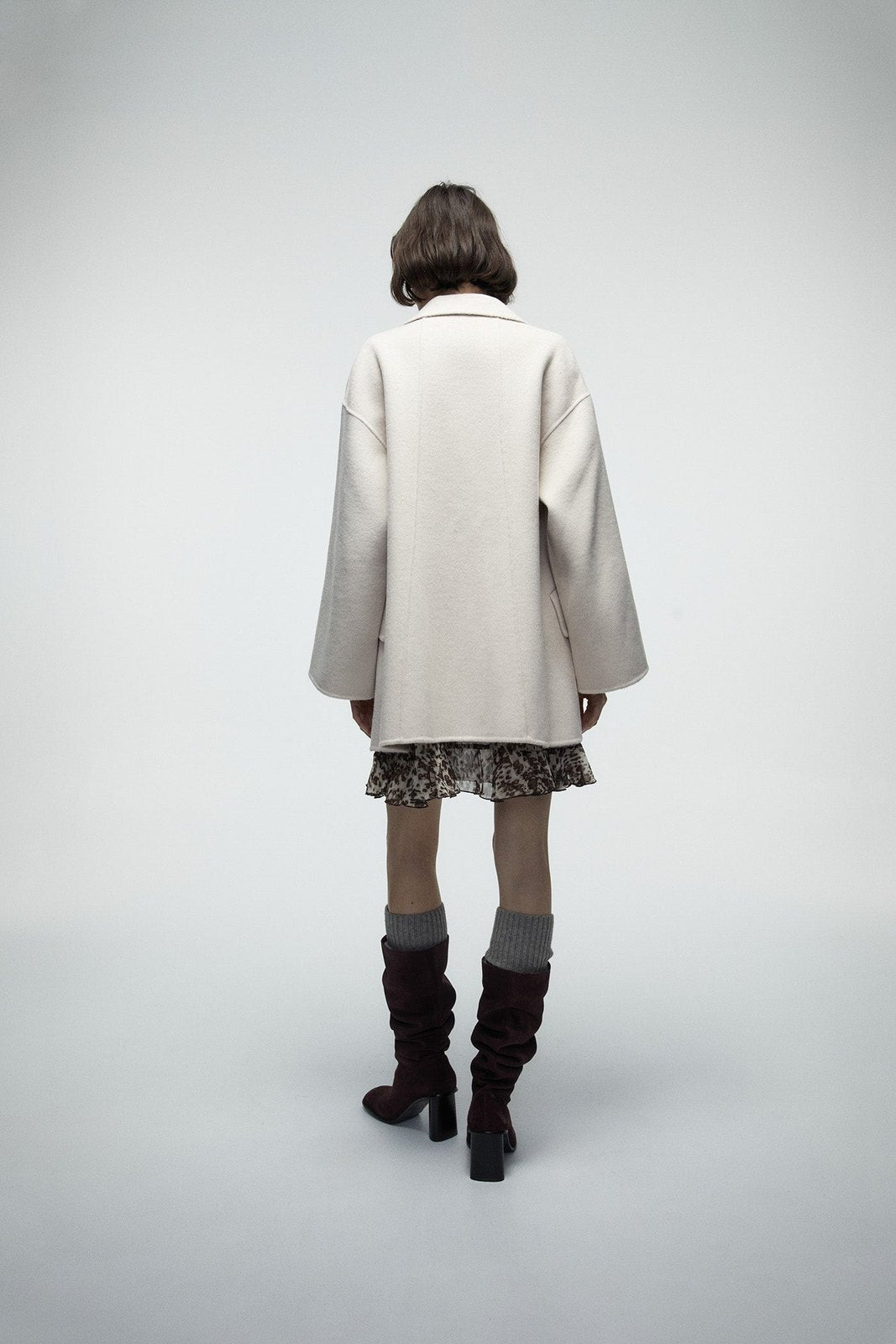 Fringed Coat - Ice