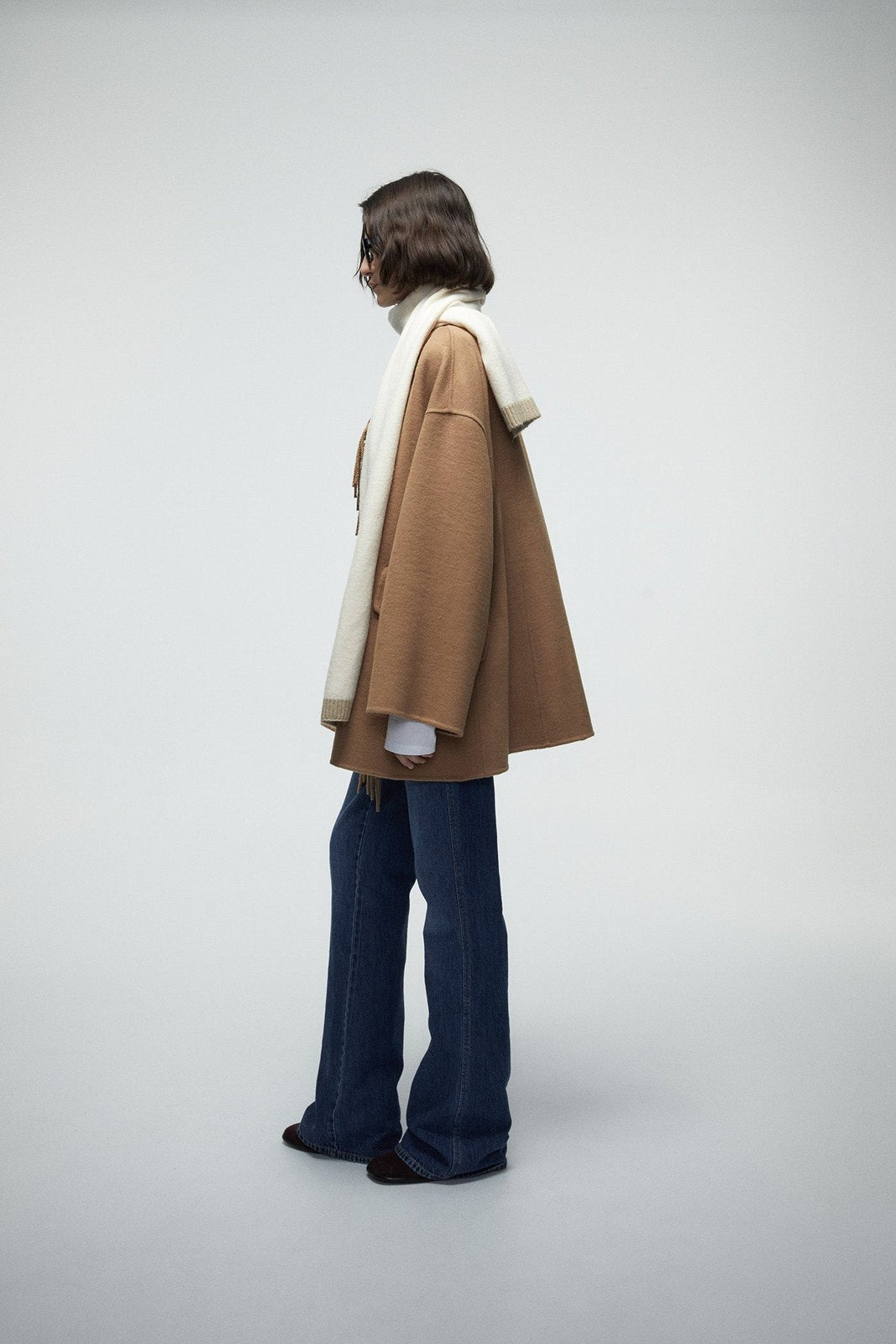Fringed Coat - Brown
