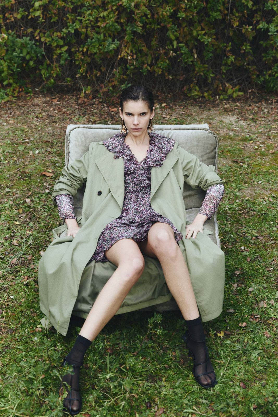 Sfera Lightweight trench coat - Khaki 3 Shaws Department Stores