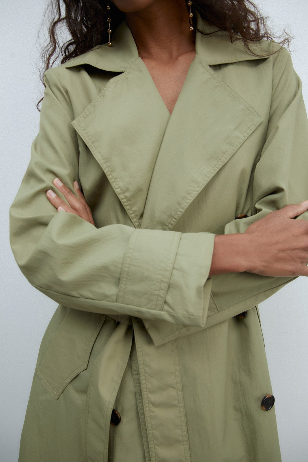 Sfera Lightweight trench coat - Khaki 2 Shaws Department Stores