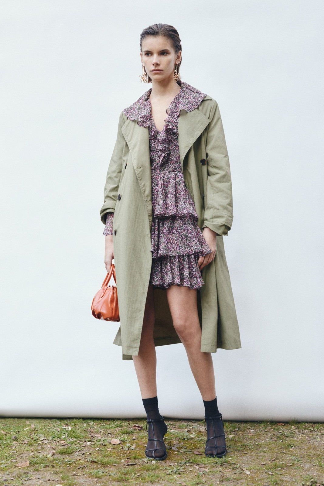 Sfera Lightweight trench coat - Khaki 4 Shaws Department Stores