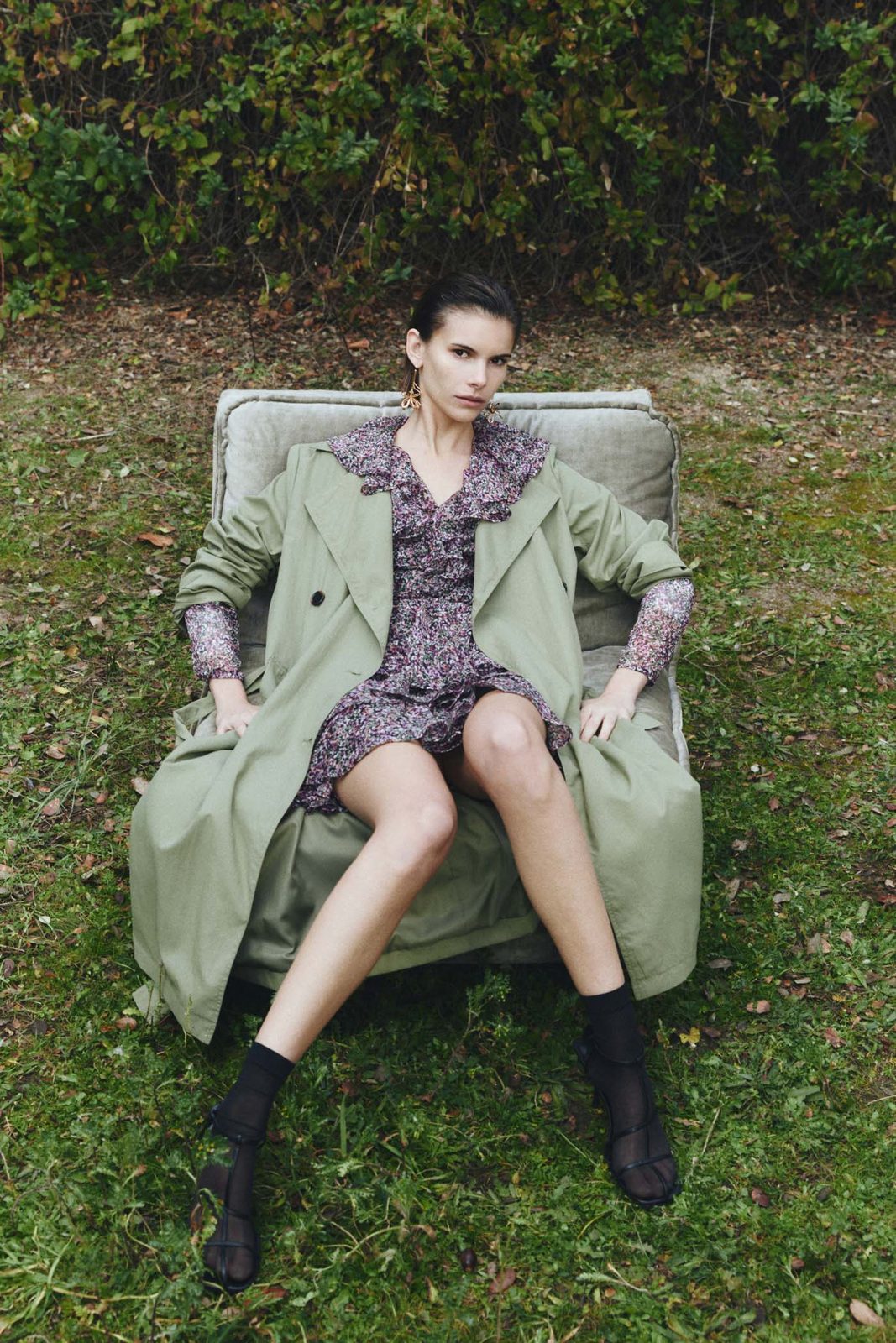 Sfera Lightweight trench coat - Khaki 6 Shaws Department Stores