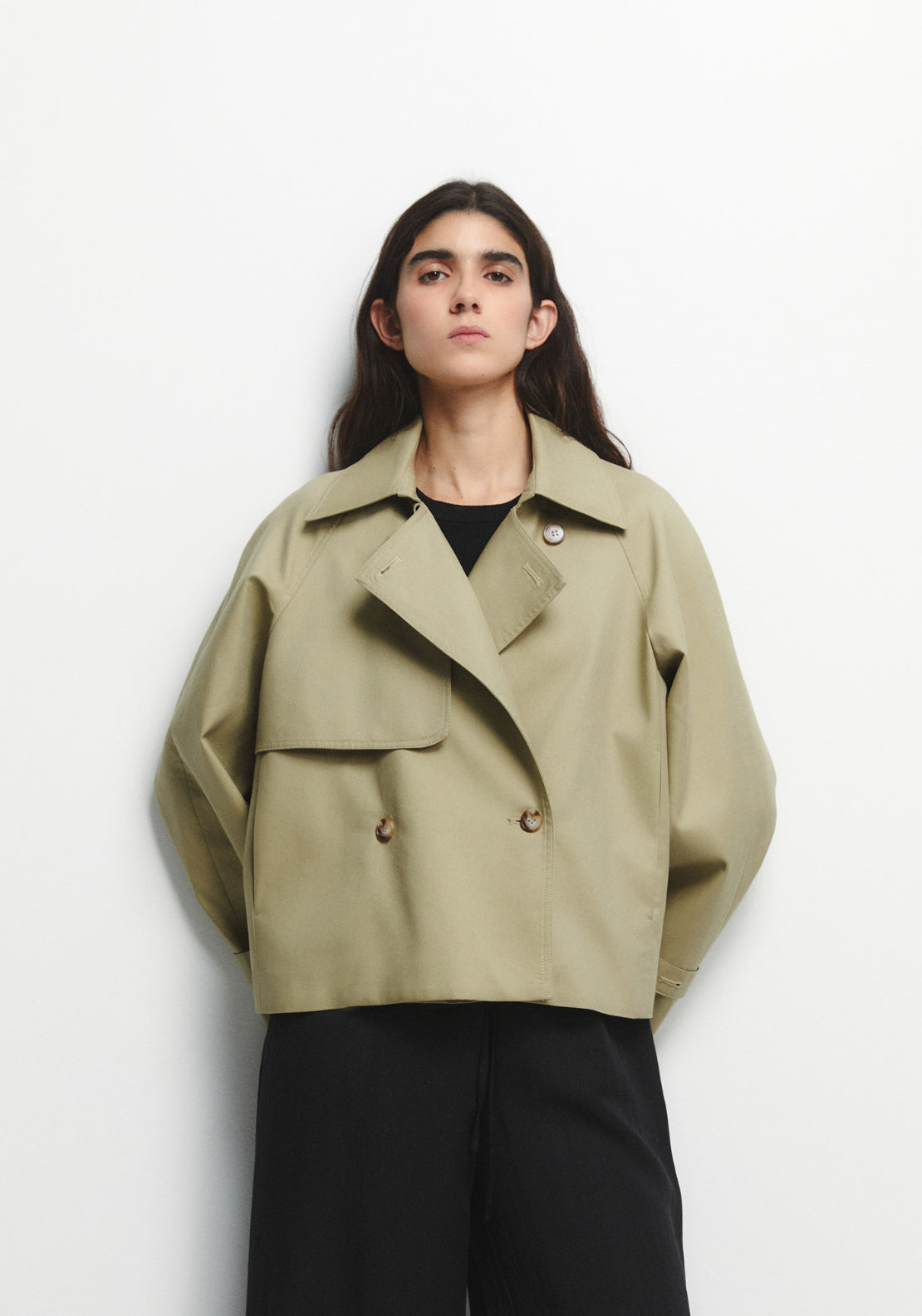 Short Trench Coat - Beige