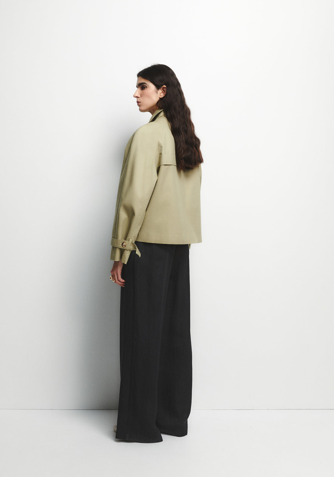 Short Trench Coat - Beige