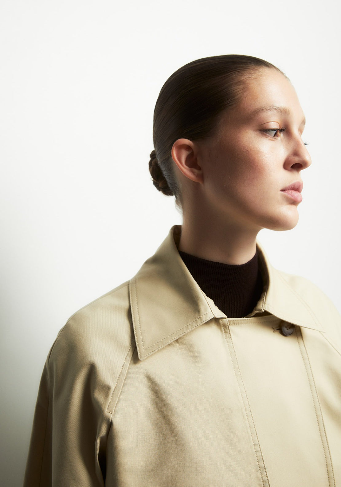 Short Trench Coat - Brown