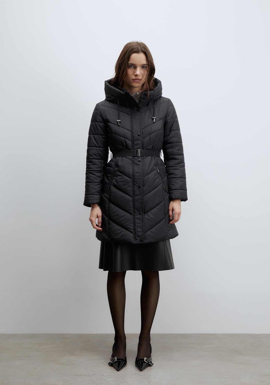 Sfera Long parka - Black 1 Shaws Department Stores