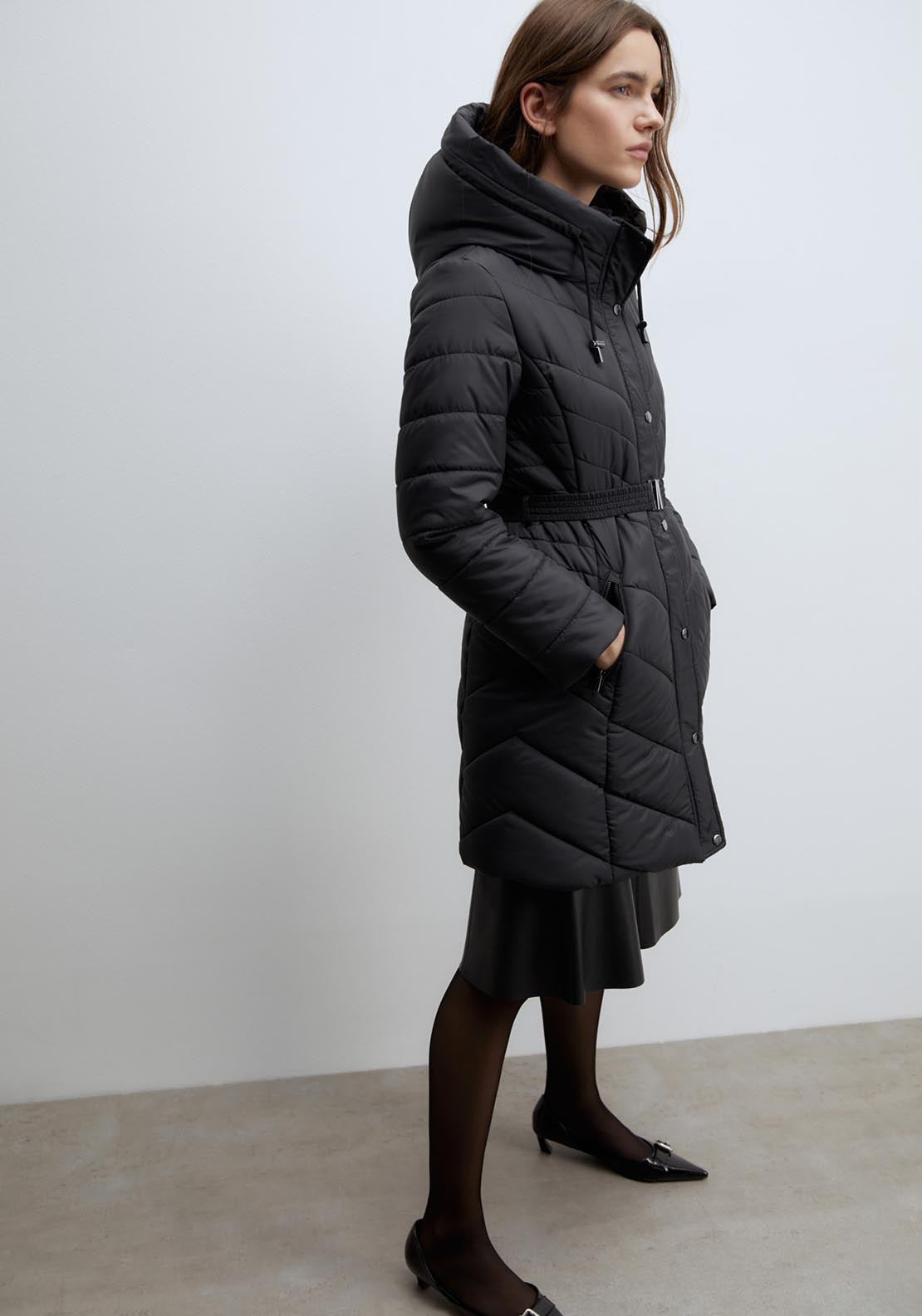 Sfera Long parka - Black 2 Shaws Department Stores