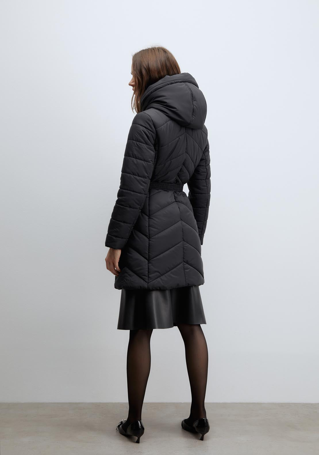 Sfera Long parka - Black 3 Shaws Department Stores