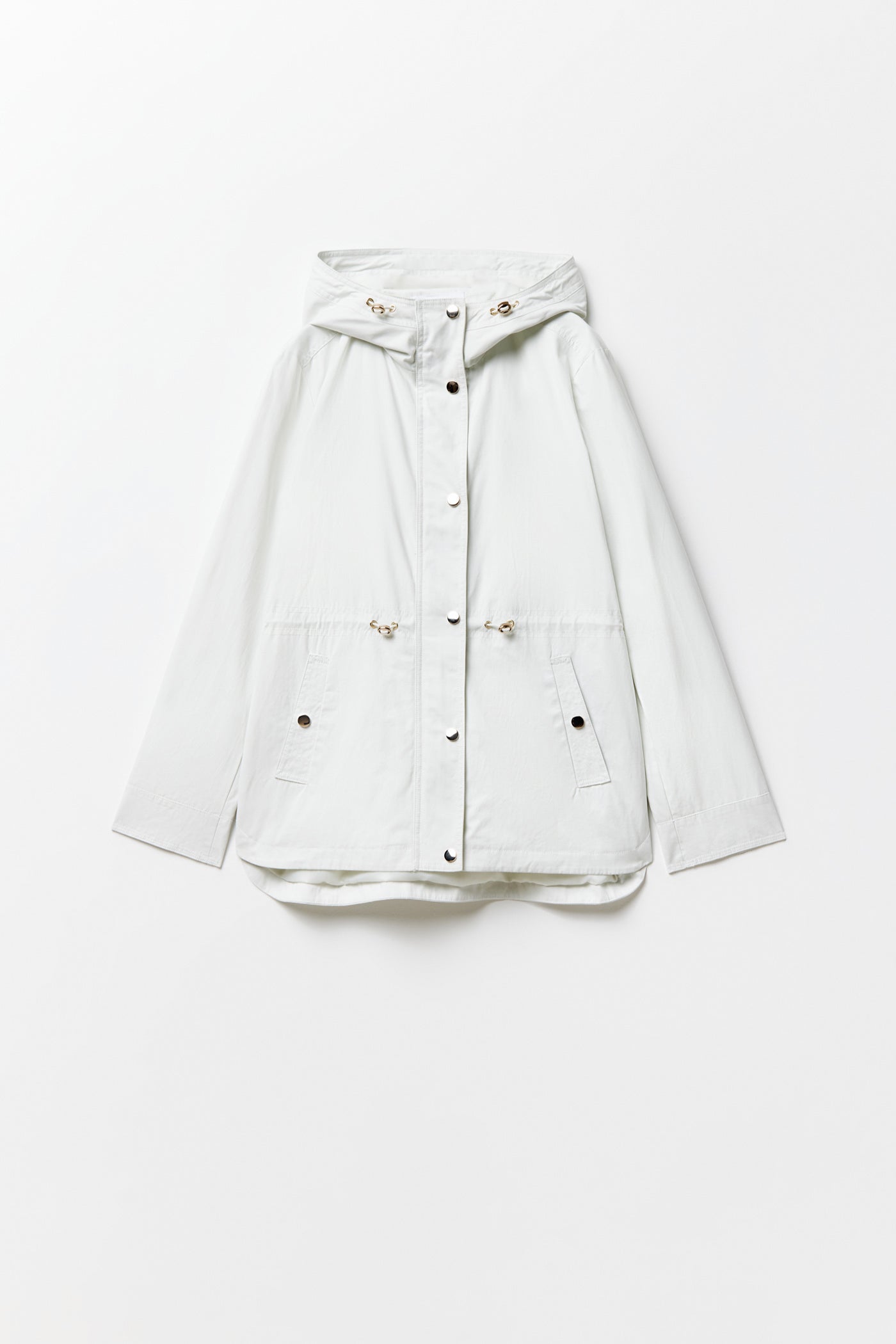 Sfera Hooded Parka W Snitched Waist - White 7 Shaws Department Stores