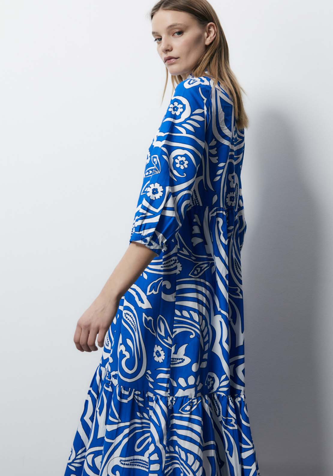 Sfera Long Sleeve Printed Dress 2 Shaws Department Stores