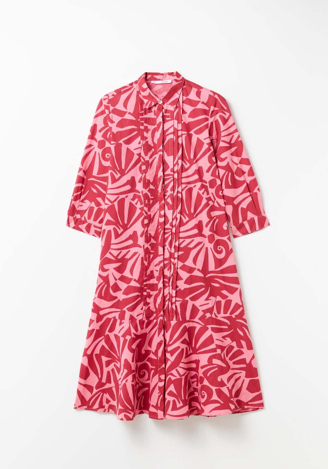 Sfera Pintuck shirt dress - Red 6 Shaws Department Stores