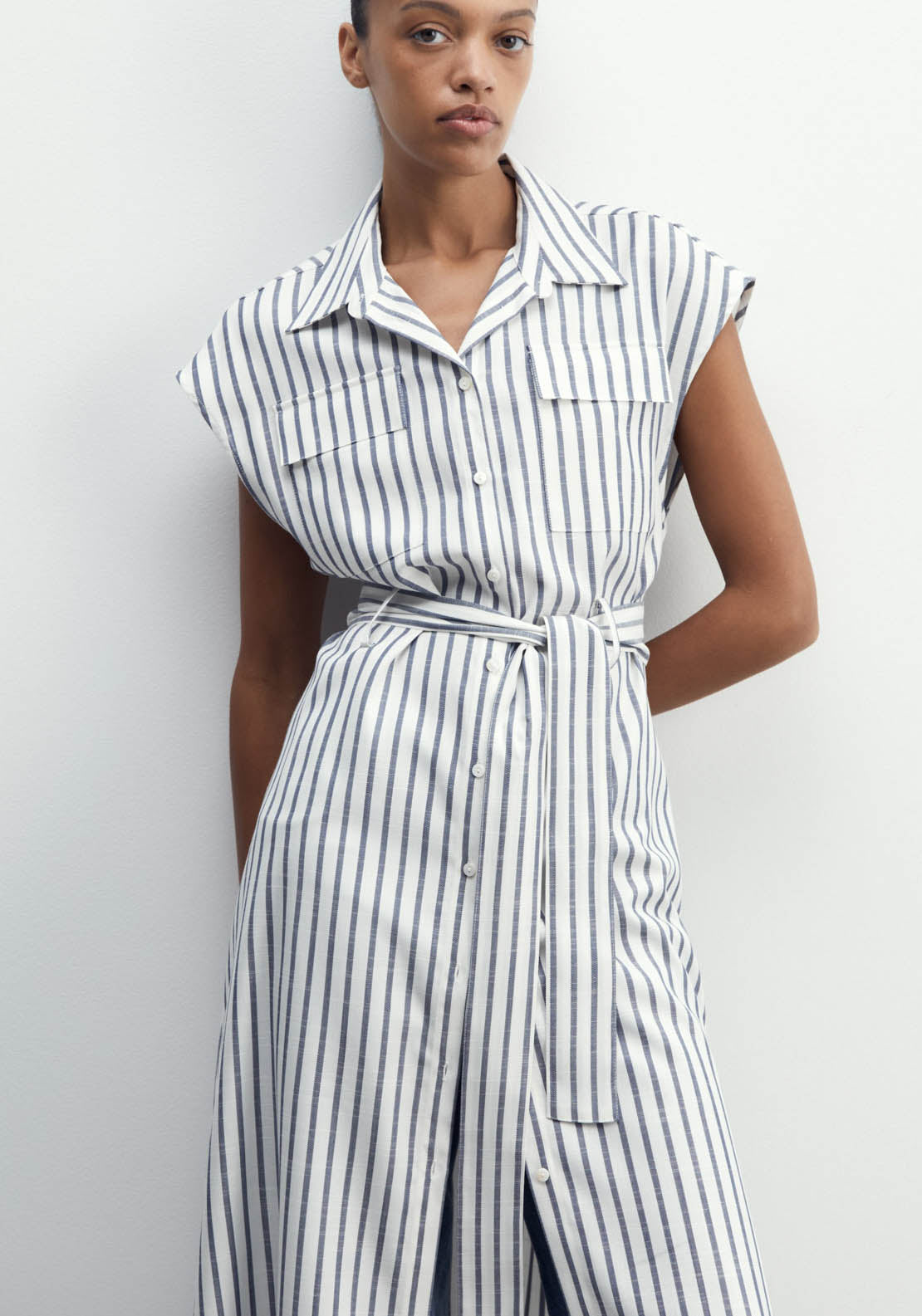 Sfera Striped Dress - Print Marin 2 Shaws Department Stores