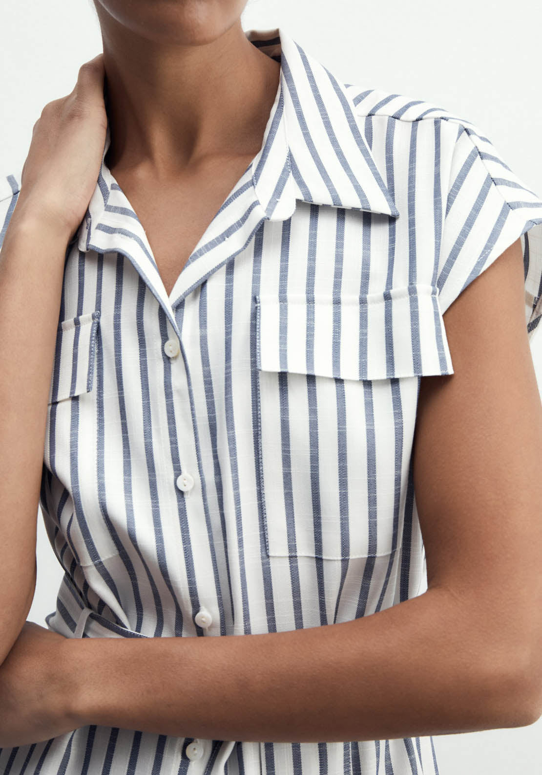 Sfera Striped Dress - Print Marin 3 Shaws Department Stores