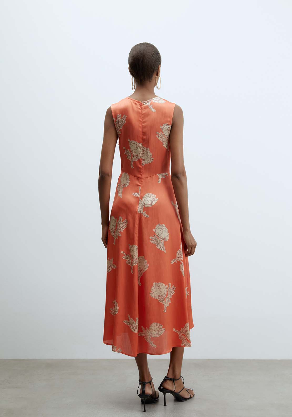 Sfera Ruched Dress - Orange 2 Shaws Department Stores