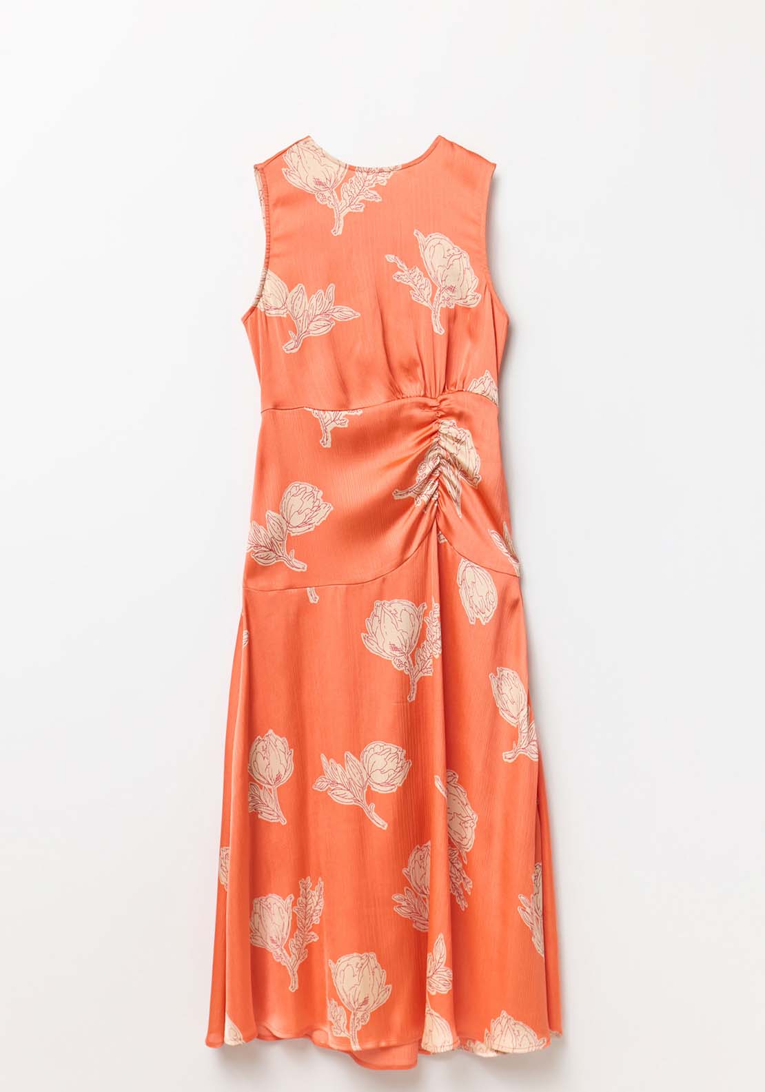 Sfera Ruched Dress - Orange 7 Shaws Department Stores