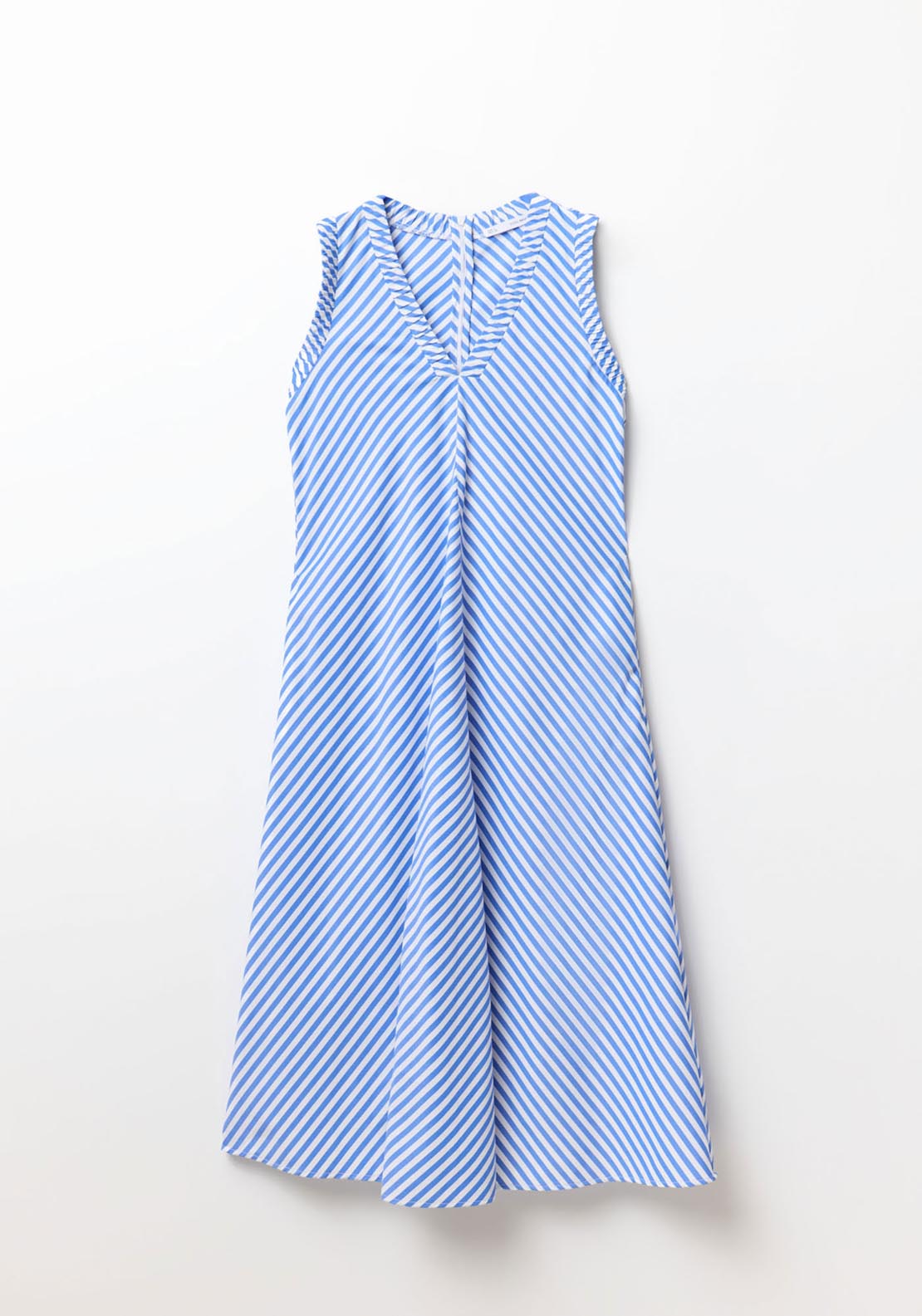 Sfera Elaborated Neckline Dress - Blue 6 Shaws Department Stores