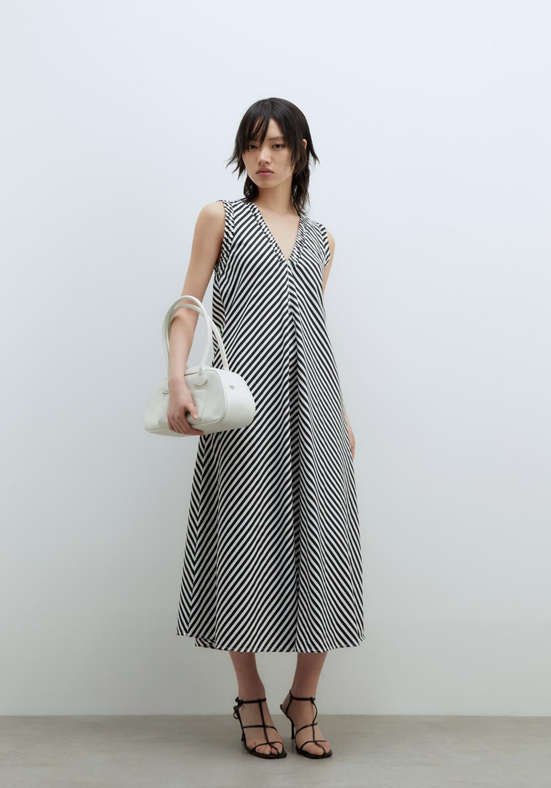 Sfera Elaborated Neckline Dress - Black 1 Shaws Department Stores