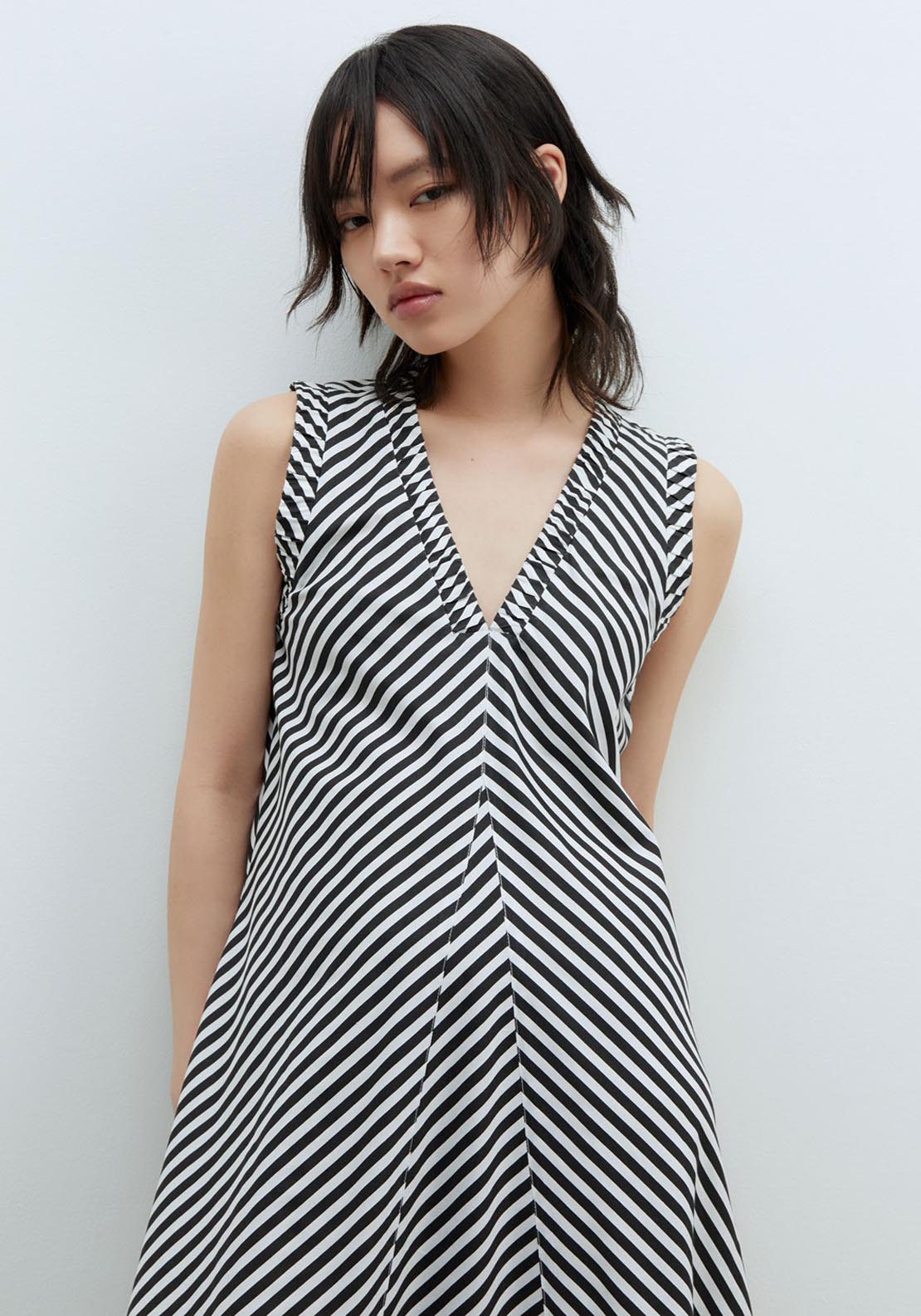 Sfera Elaborated Neckline Dress - Black 4 Shaws Department Stores