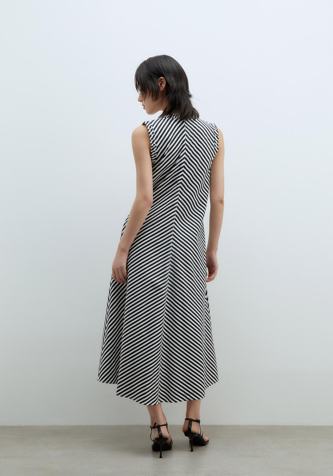 Sfera Elaborated Neckline Dress - Black 2 Shaws Department Stores