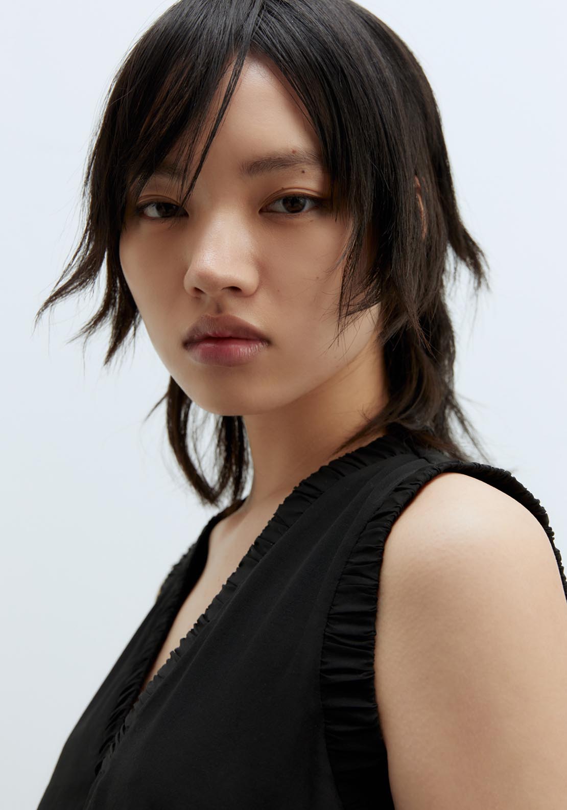 Sfera Elaborated Neckline Dress - Black 5 Shaws Department Stores