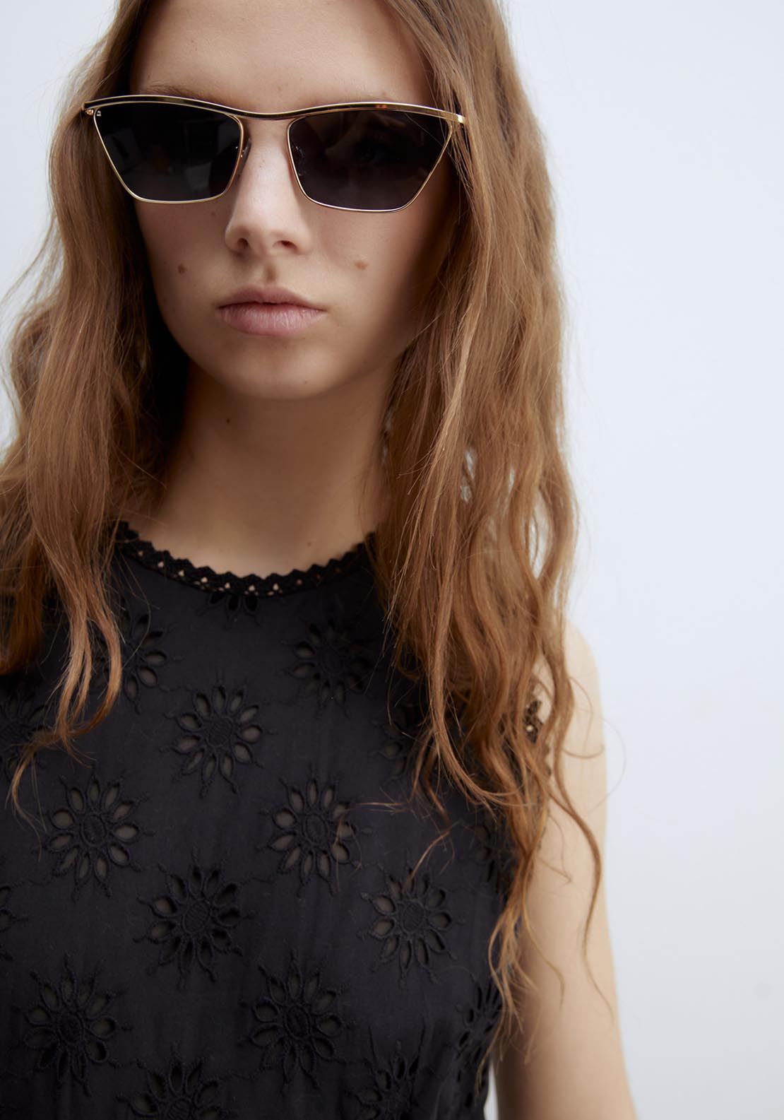 Sfera Schiffli Dress - Black 5 Shaws Department Stores