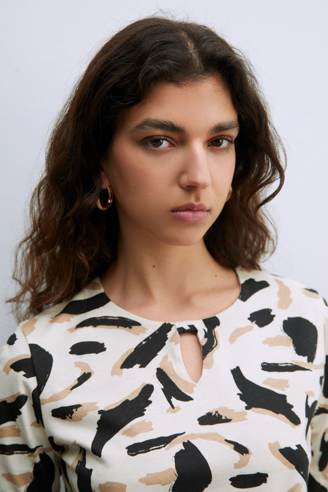 Sfera Long Sleeve Printed T-Shirt - Black 2 Shaws Department Stores