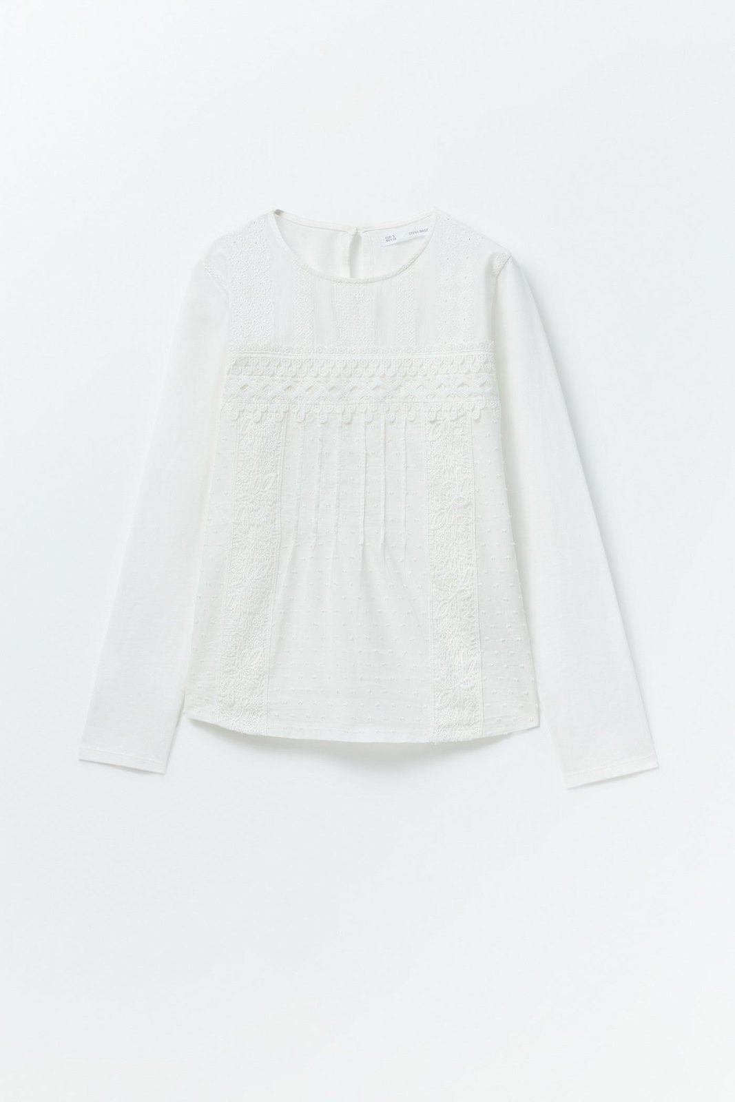 Sfera Plumetis embroidered top - White 6 Shaws Department Stores