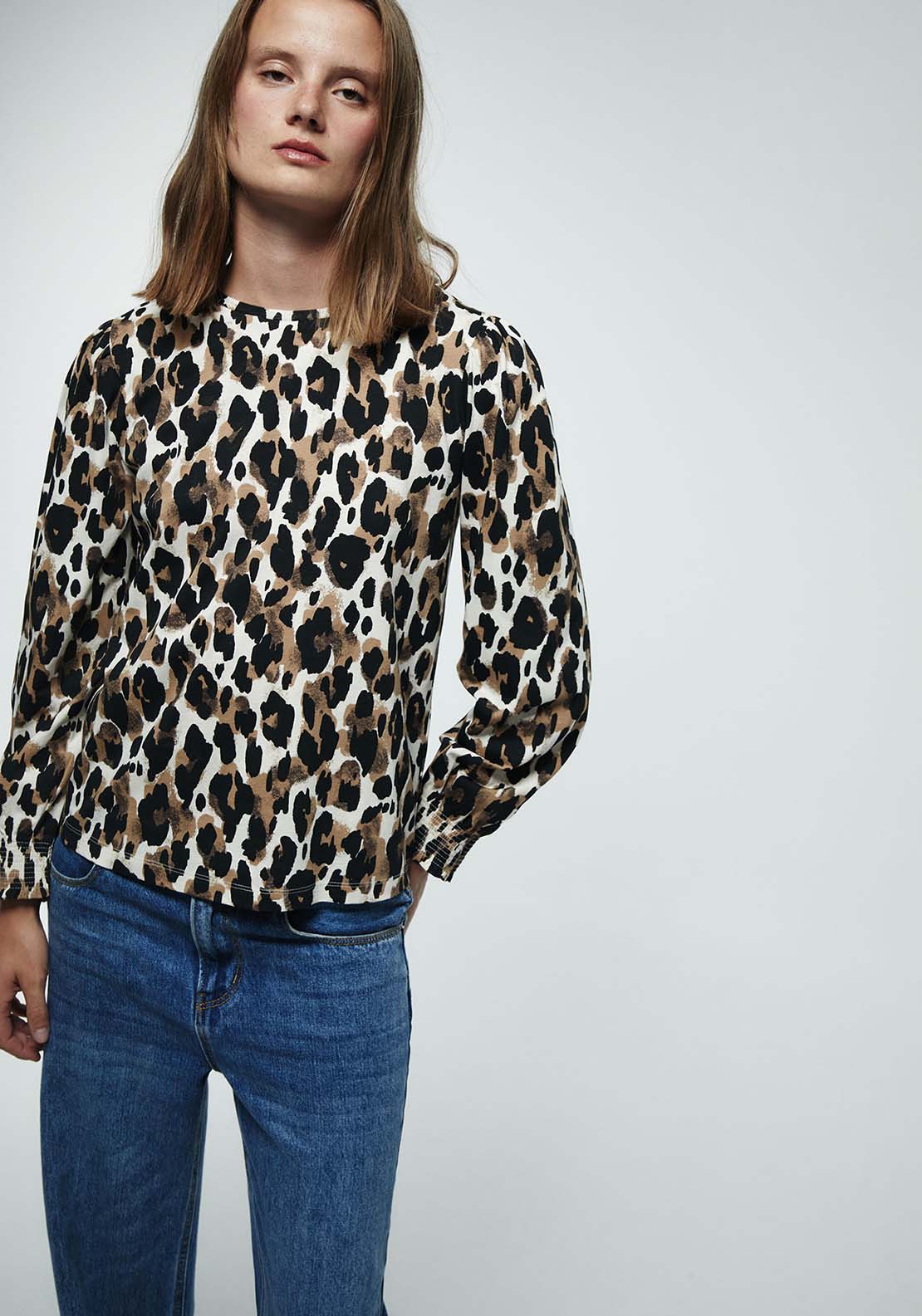 Printed Top - Brown