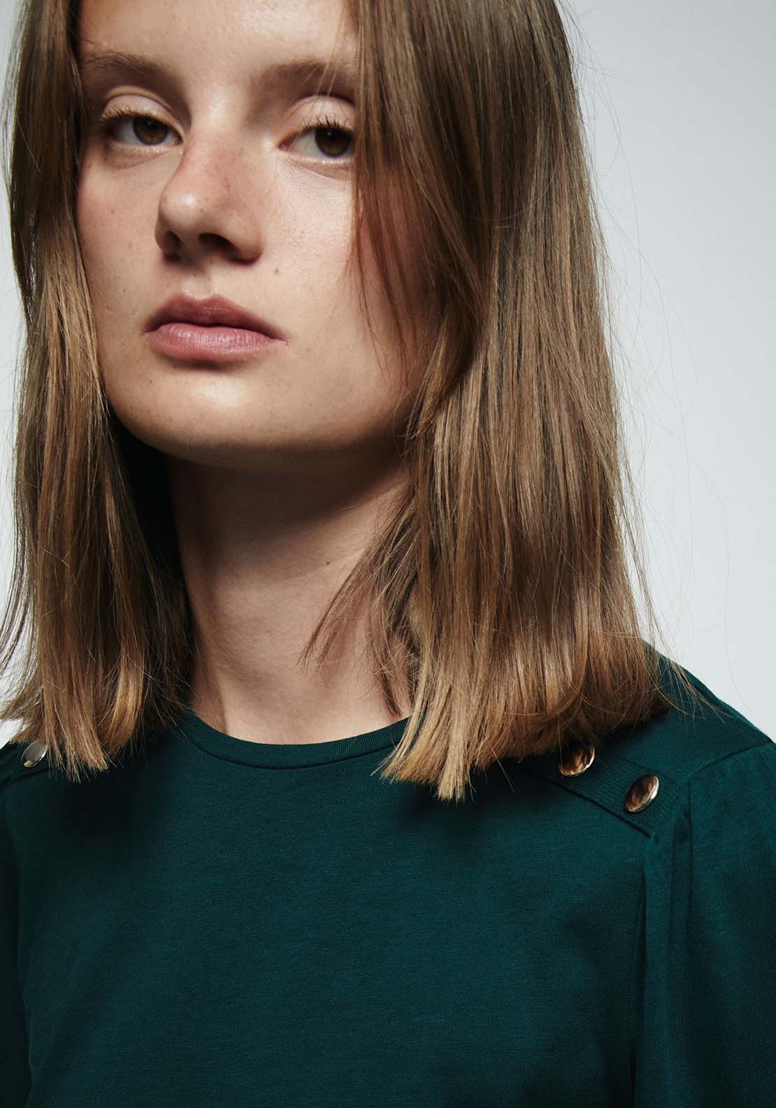 Buttons Plain Top - Green