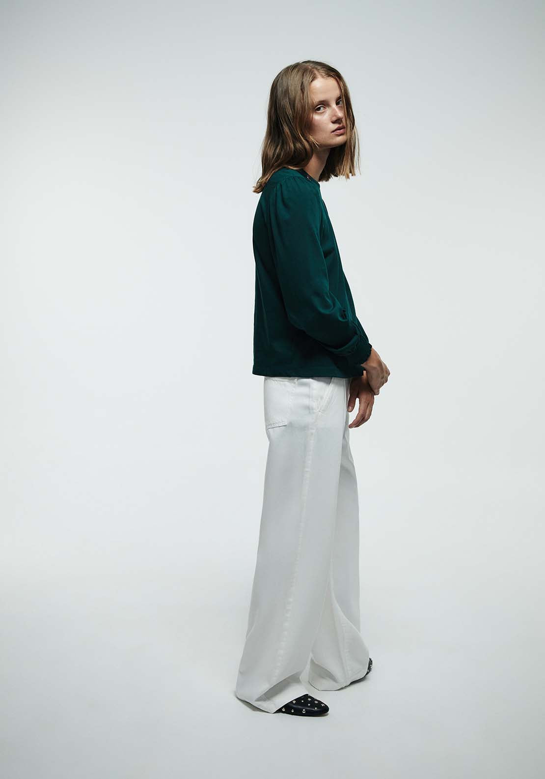 Buttons Plain Top - Green