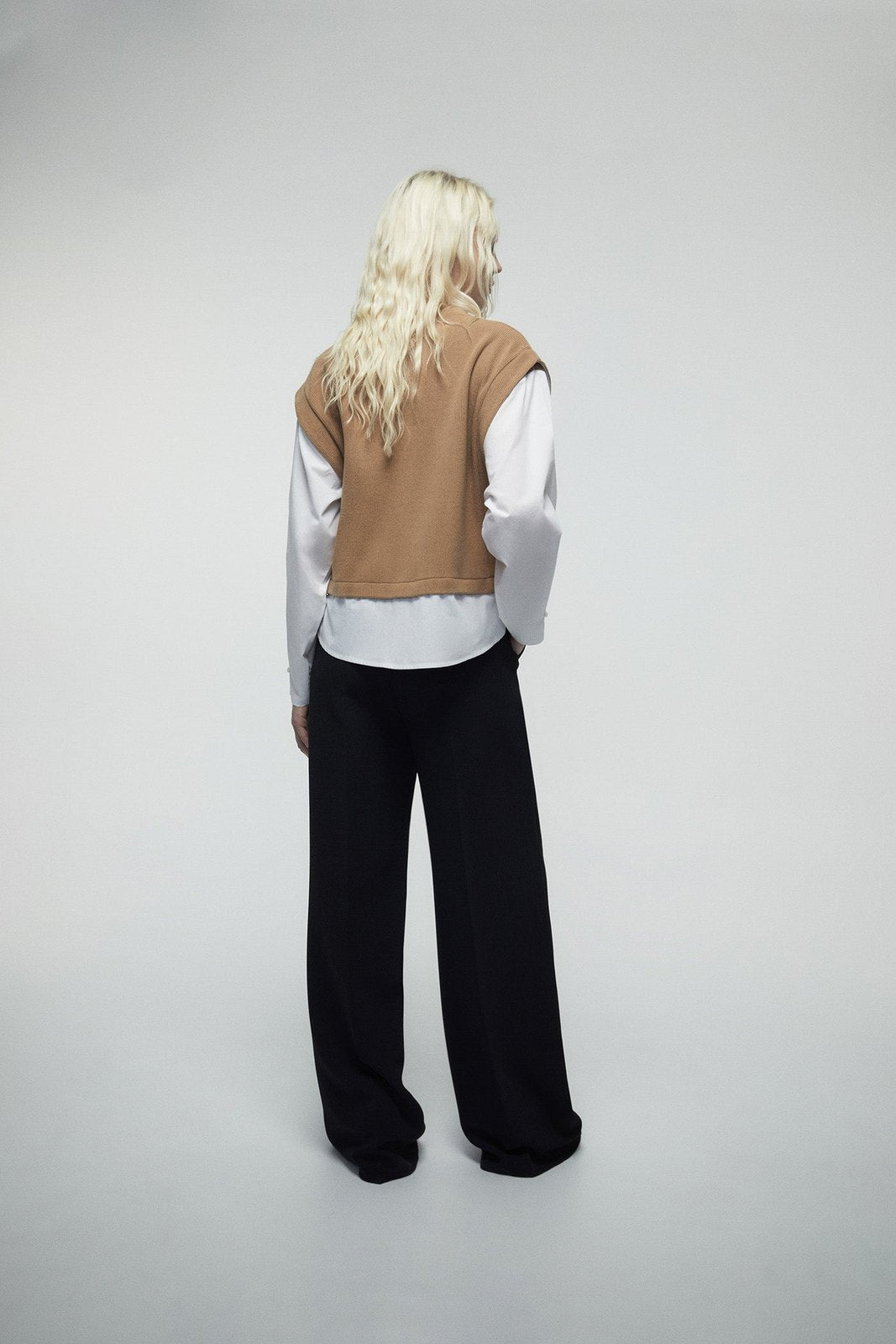 Soft Touch Poplin Top - Brown