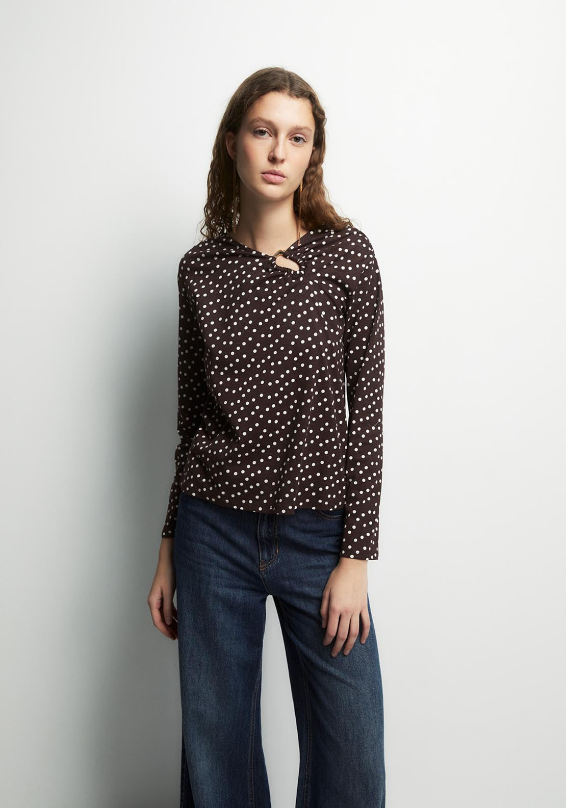 Adornment Detail Top - Brown