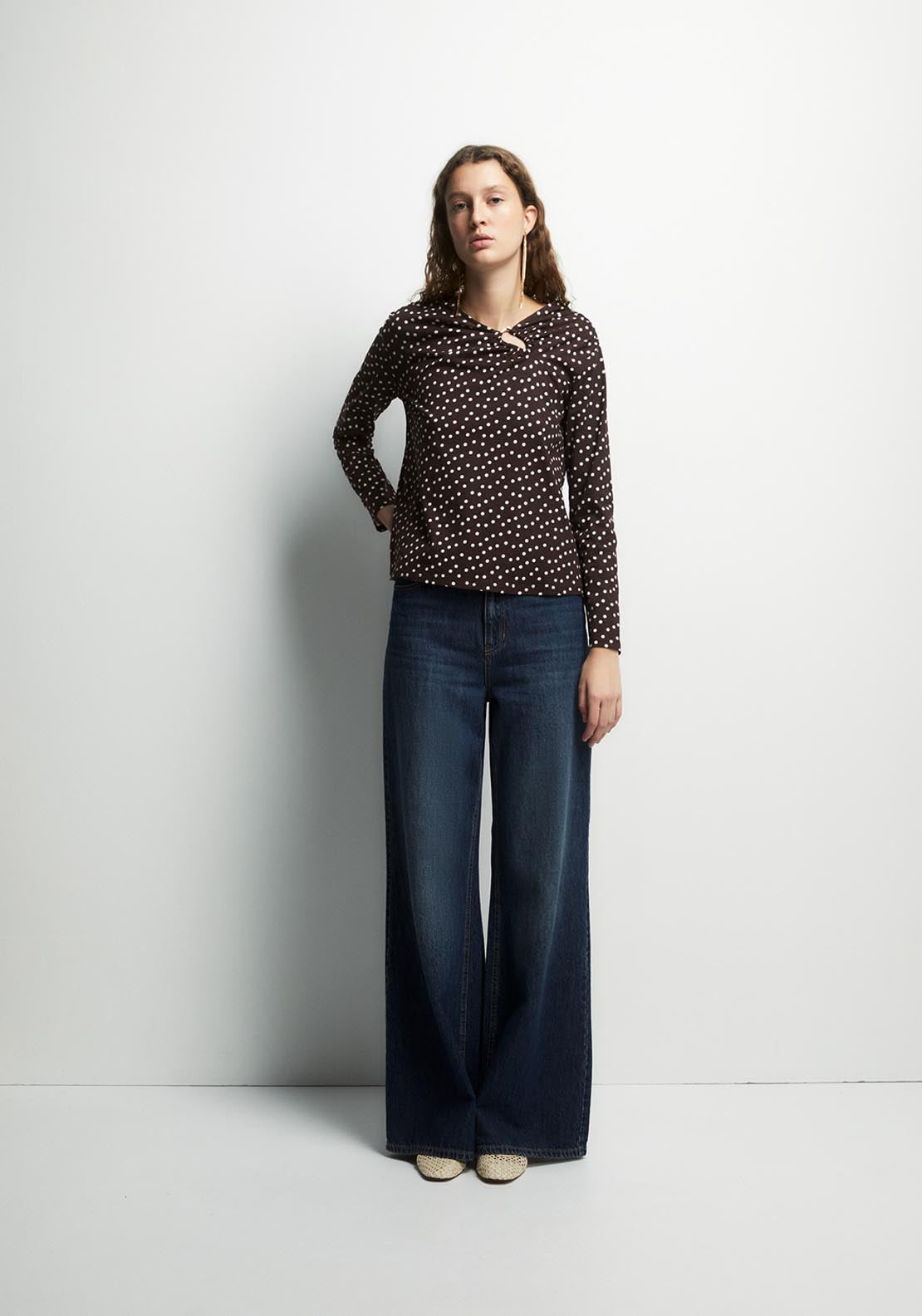 Adornment Detail Top - Brown
