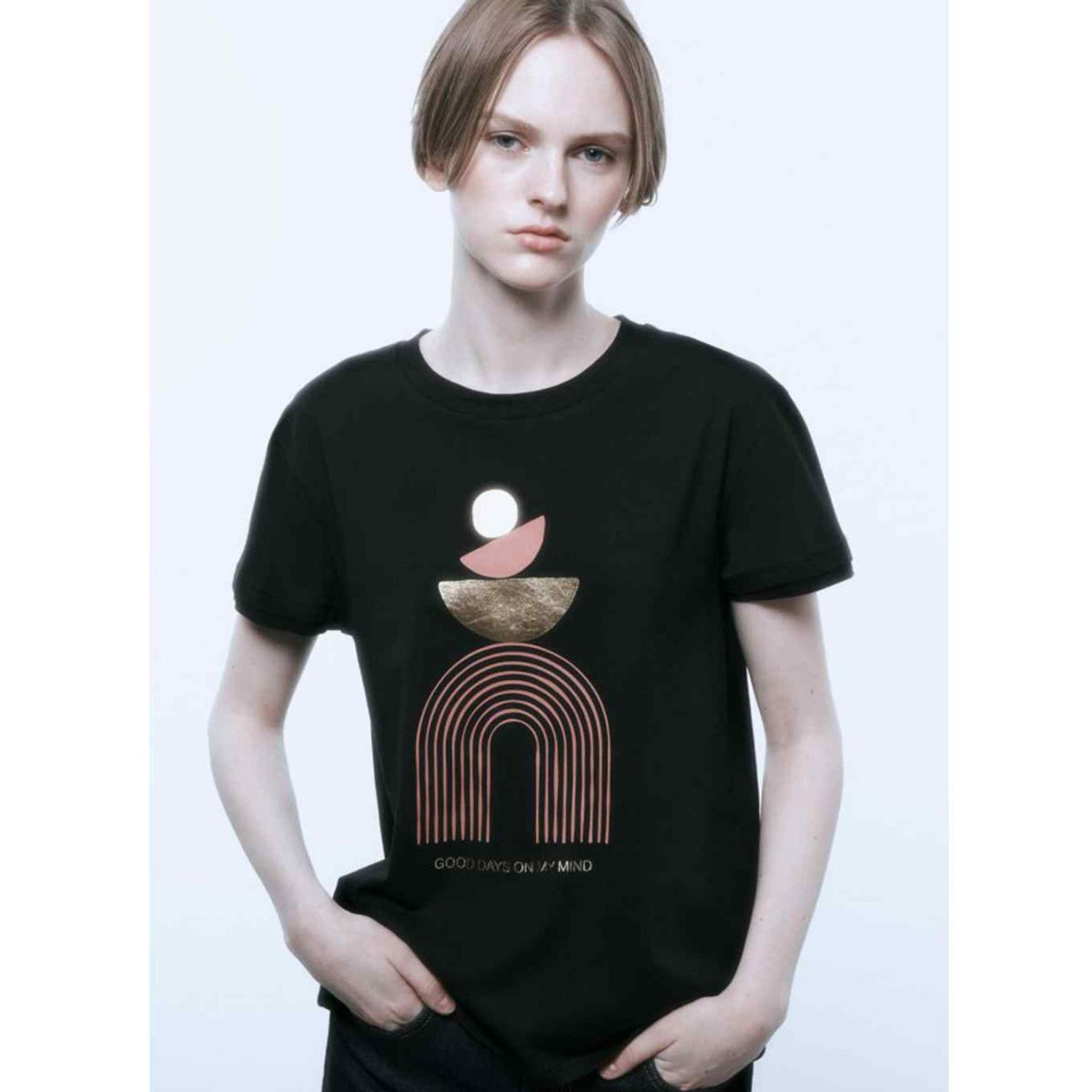 Foil Graphic T-Shirt - Black