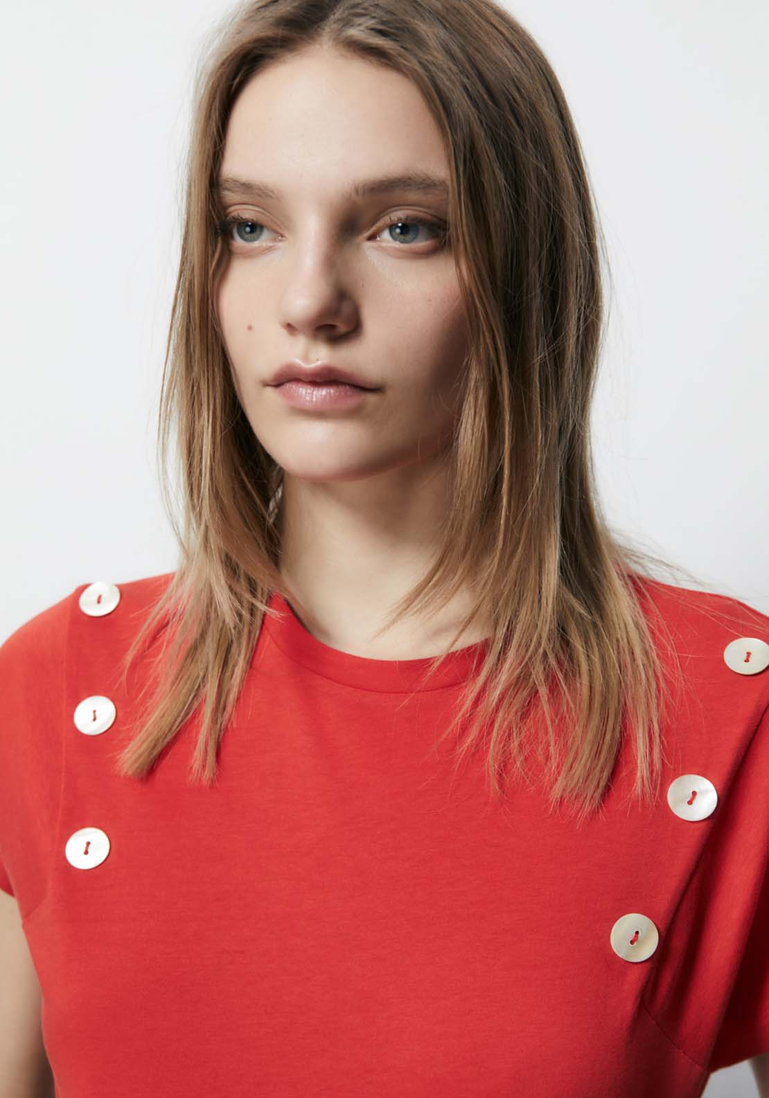Sfera Short Sleeve Top - Red 2 Shaws Department Stores