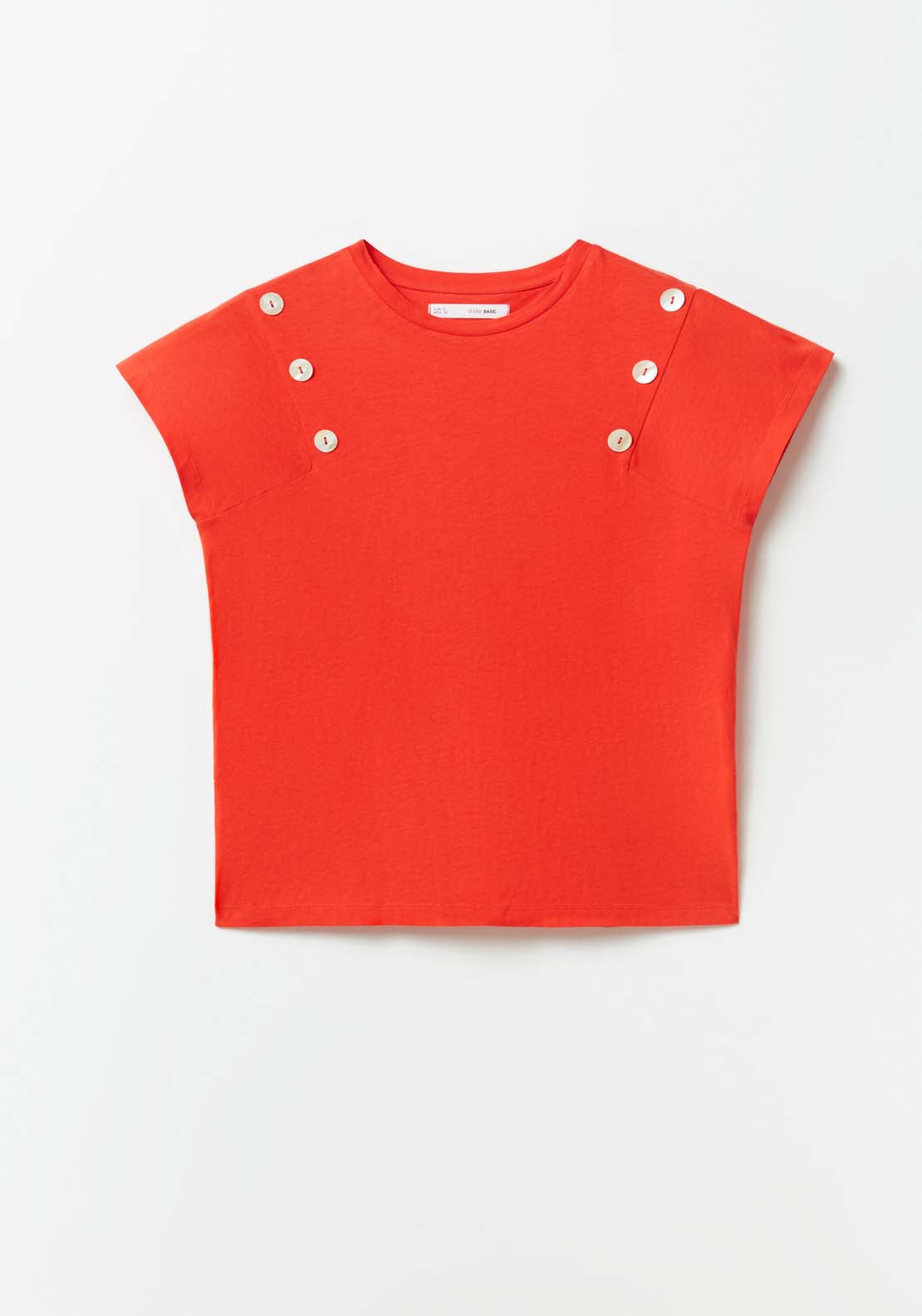 Sfera Short Sleeve Top - Red 5 Shaws Department Stores