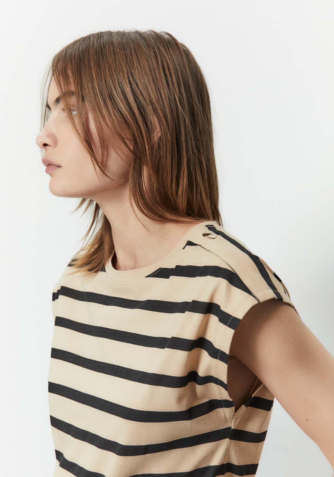 Sfera Printed Top - Sand 2 Shaws Department Stores