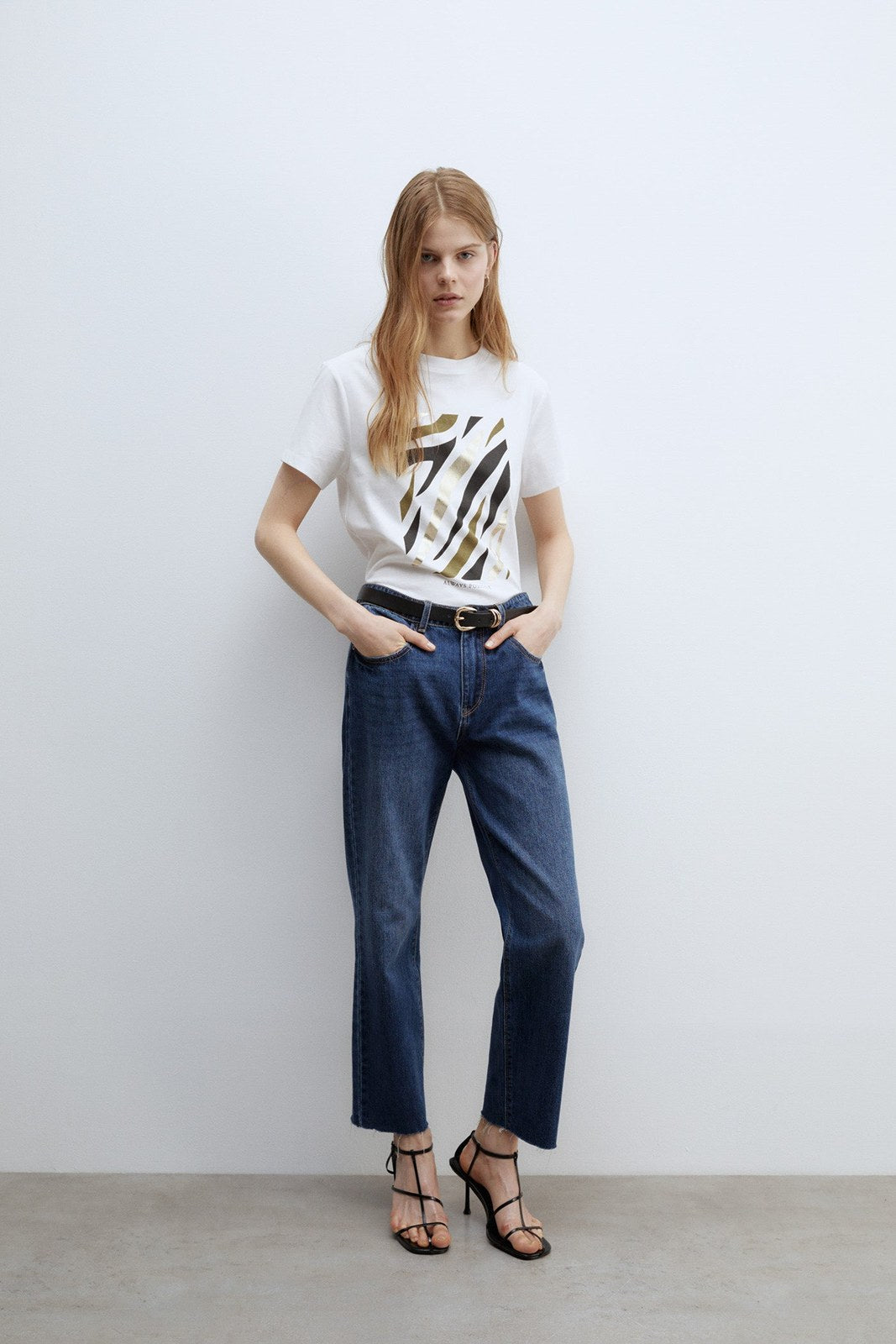Sfera Motif T-shirt - White 3 Shaws Department Stores