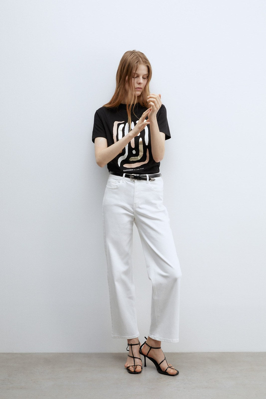 Sfera Motif T-shirt - Black 3 Shaws Department Stores