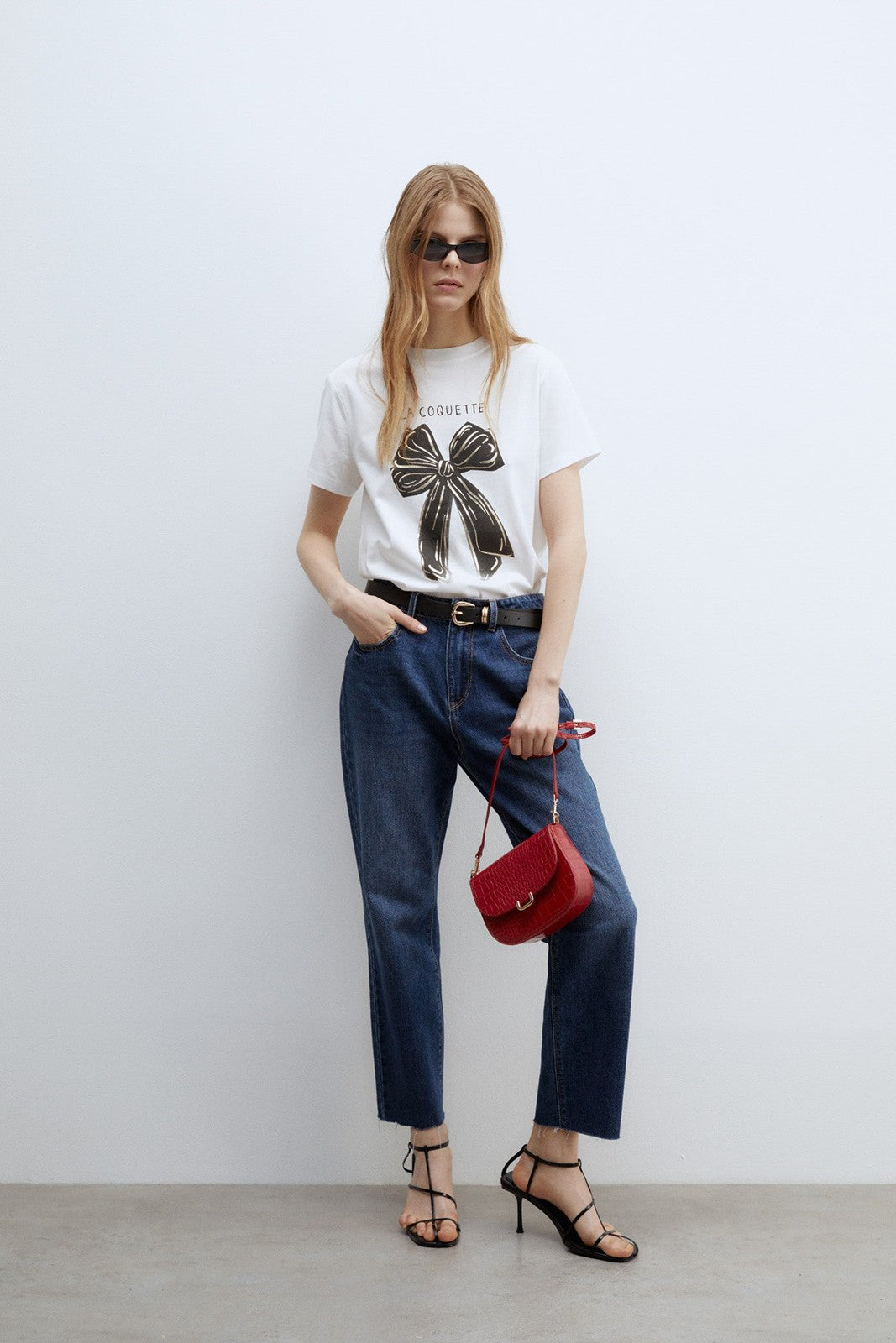 Sfera Motif T-shirt - Ecru 3 Shaws Department Stores